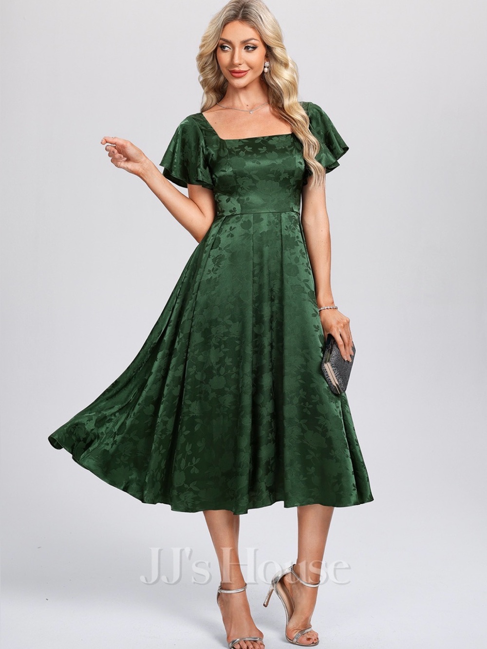 Green Floral JJ's House Dress